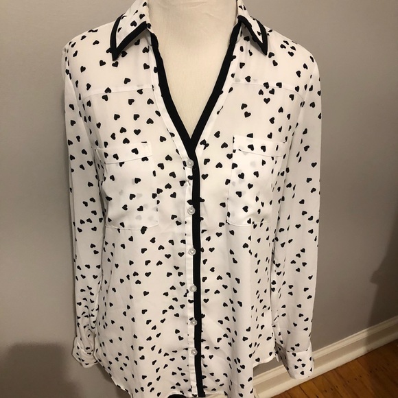 Express Tops - Express long sleeve button down blouse